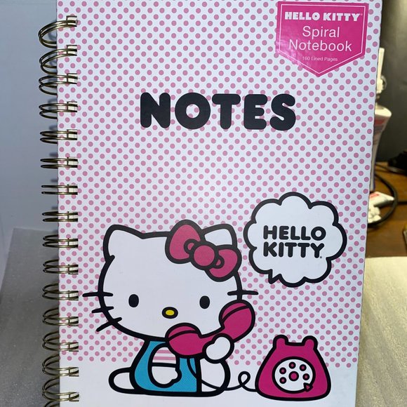 Hello Kitty Hardback Journal Notebook 160 lined pages, NWT Pink or Blue - Picture 3 of 3